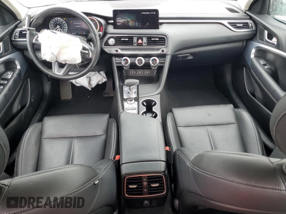 2023 Genesis G70 2.0T with VIN KMTG34TA9PU123771, listed as a Copart auction lot 54739855 with 43,171 mi miles and Salvage title. Bid and sale history available at DreamBid. Image 8.