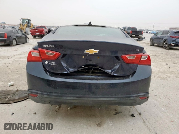 2016 Chevrolet Malibu LS with VIN 1G1ZB5ST9GF175711, listed as a Copart auction lot 51229635 with Not Provided miles and Salvage Title. Bid and sale history available at carsss.com. Image 6.
