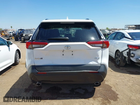 2025 Toyota RAV4 XLE with VIN 2T3W1RFV8SW374059, listed as a IAAI auction lot 42121740 with 7,228 mi miles. Bid and sale history available at carsss.com. Image 16.