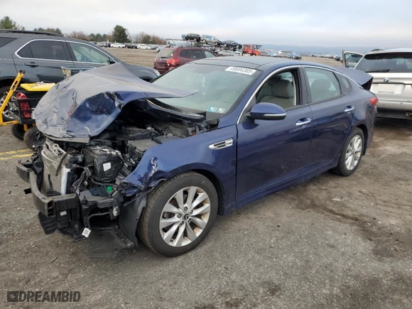 2016 Kia Optima EX with VIN 5XXGU4L34GG101325, listed as a Copart auction lot 49694385 with 78,012 mi miles and Salvage Title. Bid and sale history available at carsss.com. Image 1.