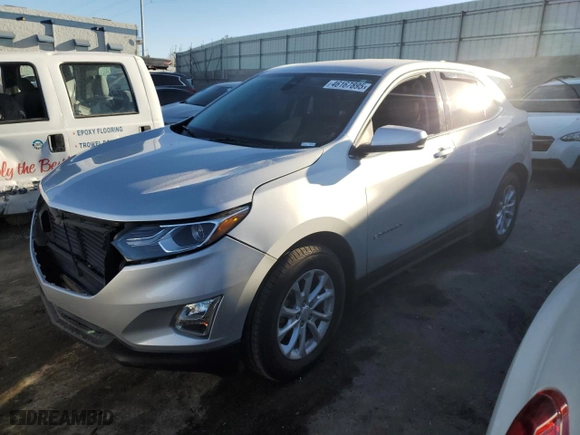 2020 Chevrolet Equinox LT with VIN 3GNAXKEV8LL280653, listed as a Copart auction lot 46167895 with 38,885 mi miles and Salvage Title. Bid and sale history available at carsss.com. Image 1.