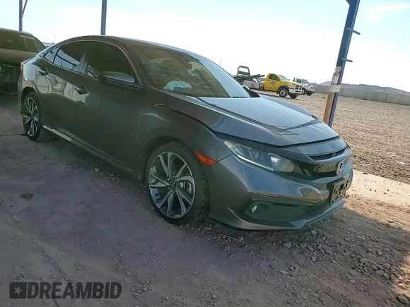 2021 Honda Civic Sport with VIN 19XFC2F80ME003634, listed as a Copart auction lot 52317715 with 69,411 mi miles and Salvage Title. Bid and sale history available at DreamBid. Image 10.