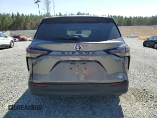 2024 Toyota Sienna XLE with VIN 5TDYRKEC1RS190859, listed as a Copart auction lot 50595315 with 43,858 mi miles and Salvage Title. Bid and sale history available at carsss.com. Image 6.