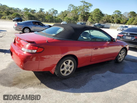 2001 Toyota Solara SE with VIN 2T1FF22P81C444362, listed as a Copart auction lot 82091604 with 205,145 mi miles and Non Repairable. Bid and sale history available at DreamBid. Image 3.