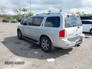 2011 Nissan Armada SV with VIN 5N1BA0ND4BN614763, listed as a IAAI auction lot 41590417 with 154,860 mi miles and . Bid and sale history available at DreamBid. Image 3.