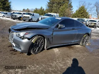 2017 Infiniti Q60 Sport with VIN JN1EV7EL9HM552638, listed as a Copart auction lot 88720255 with 53,636 mi miles and Salvage Title. Bid and sale history available at DreamBid. Image 1.