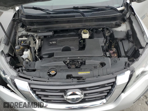 2017 Nissan Pathfinder SL with VIN 5N1DR2MM2HC638563, listed as a Copart auction lot 52873185 with 126,111 mi miles and Salvage title. Bid and sale history available at DreamBid. Image 12.