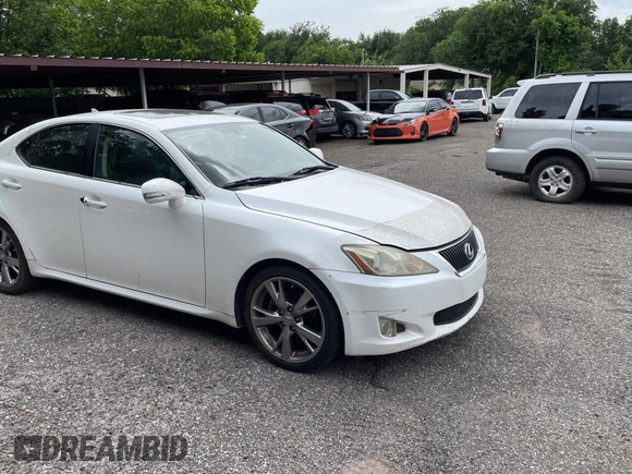 2010 Lexus IS 250 with VIN JTHBF5C21A5109541, listed as a Copart auction lot 60734025 with 243,289 mi miles and Clean title. Bid and sale history available at DreamBid. Image 1.