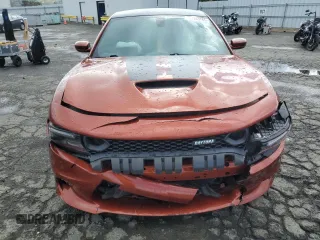 2021 Dodge Charger Scat Pack Widebody with VIN 2C3CDXGJXMH523279, listed as a Copart auction lot 51343765 with 53,976 mi miles and Salvage Title. Bid and sale history available at carsss.com. Image 5.
