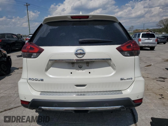 2019 Nissan Rogue SL with VIN 5N1AT2MV3KC782482, listed as a Copart auction lot 52784875 with 117,405 mi miles and Salvage Title. Bid and sale history available at carsss.com. Image 6.