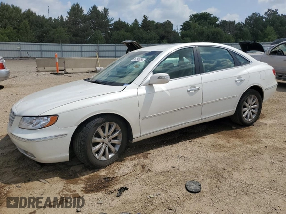 2008 Hyundai Azera Limited with VIN KMHFC46F78A333821, listed as a Copart auction lot 61246295 with 129,859 mi miles and Salvage title. Bid and sale history available at DreamBid. Image 1.