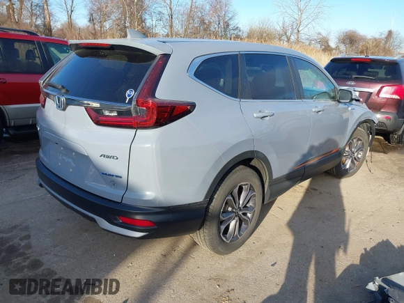 2022 Honda CR-V EX-L with VIN 5J6RT6H82NL042665, listed as a IAAI auction lot 41704595 with 43,721 mi miles and . Bid and sale history available at DreamBid. Image 4.