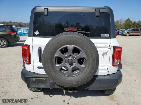 2023 Ford Bronco with VIN 1FMEE5BP5PLB86704, listed as a Copart auction lot 43146535 with 52,044 mi miles and Non Repairable. Bid and sale history available at carsss.com. Image 6.