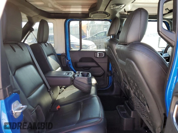 2021 Jeep Wrangler Unlimited Rubicon with VIN 1C4HJXFN0MW657623, listed as a Copart auction lot 46234085 with 32,709 mi miles and Salvage Title. Bid and sale history available at DreamBid. Image 11.