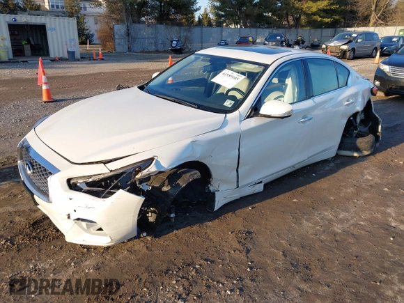 2021 Infiniti Q50 Luxe z VIN JN1EV7BR1MM755462, wystawiony jako IAAI lot #41559105 z przebiegiem 56 016 mil mil oraz . Historia ofert i sprzedaży dostępna na DreamBid. Obrazek 17.
