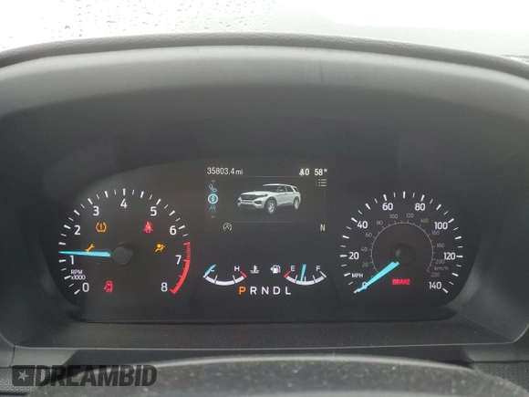 2021 Ford Explorer with VIN 1FMSK7BH5MGA83450, listed as a Copart auction lot 49476685 with 35,803 mi miles and Salvage Title. Bid and sale history available at carsss.com. Image 9.