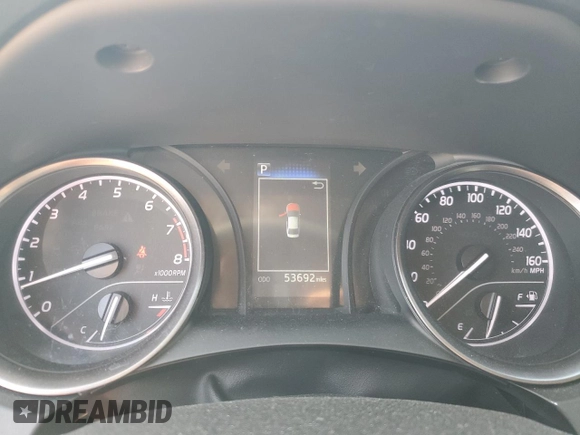 2023 Toyota Camry SE with VIN 4T1G11AK3PU077493, listed as a Copart auction lot 47218195 with 53,692 mi miles and Salvage Title. Bid and sale history available at DreamBid. Image 9.