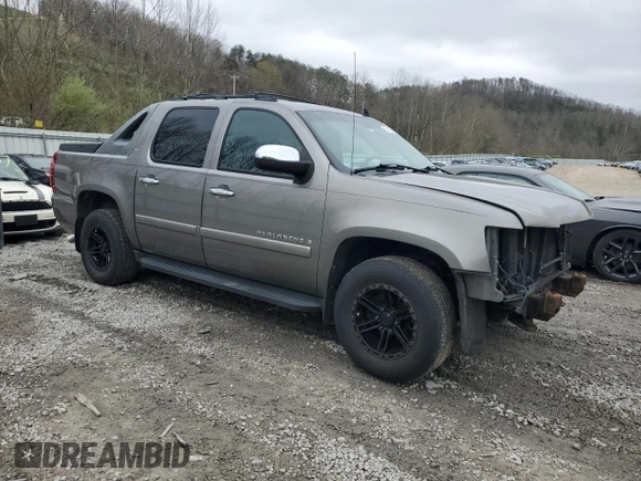 2007 Chevrolet Avalanche with VIN 3GNEC12057G243185, listed as a Copart auction lot 52642365 with 132,834 mi miles and Salvage Title. Bid and sale history available at DreamBid. Image 4.