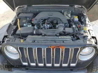 2020 Jeep Wrangler Unlimited Sahara with VIN 1C4HJXEG3LW145470, listed as a Copart auction lot 59386005 with 47,838 mi miles and Salvage title. Bid and sale history available at DreamBid. Image 12.