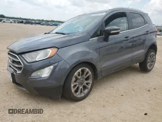 2019 Ford EcoSport Titanium z VIN MAJ3S2KEXKC278312, wystawiony jako Copart lot #55132445 z przebiegiem 81 532 mil mil oraz Szkoda całkowita • Salvage title. Historia ofert i sprzedaży dostępna na DreamBid. Obrazek 1.