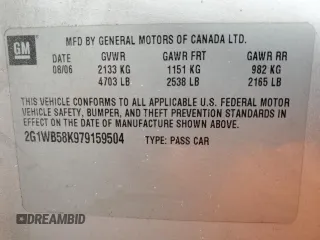 2007 Chevrolet Impala LT with VIN 2G1WC58R979340807, listed as a Copart auction lot 49291135 with 244,497 mi miles and Salvage Title. Bid and sale history available at DreamBid. Image 12.