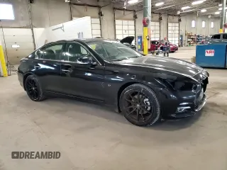 2014 Infiniti Q50 Premium with VIN JN1BV7ARXEM695977, listed as a Copart auction lot 52209795 with 100,700 mi miles and Salvage Title. Bid and sale history available at DreamBid. Image 10.