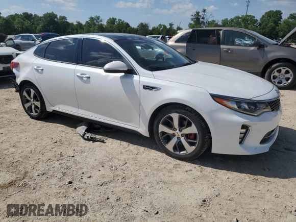 2018 Kia Optima SX with VIN 5XXGW4L21JG232074, listed as a Copart auction lot 63069175 with 53,982 mi miles and Salvage title. Bid and sale history available at DreamBid. Image 4.