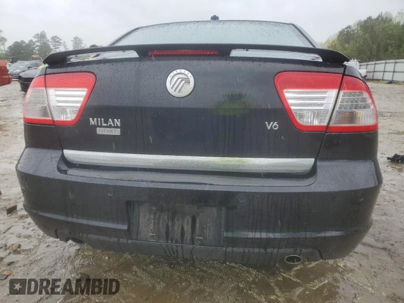 2009 Mercury Milan Premier with VIN 3MEHM081X9R624842, listed as a Copart auction lot 51873025 with Not provided miles and Salvage title. Bid and sale history available at DreamBid. Image 6.