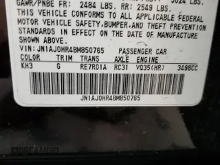 2011 Infiniti EX Journey with VIN JN1AJ0HR4BM850765, listed as a Copart auction lot 80249454 with 129,227 mi miles and Salvage Title. Bid and sale history available at DreamBid. Image 13.