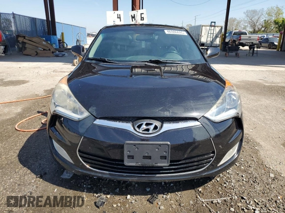 2014 Hyundai Veloster with VIN KMHTC6AD0EU207850, listed as a Copart auction lot 46986695 with 138,024 mi miles and Salvage Title. Bid and sale history available at carsss.com. Image 5.