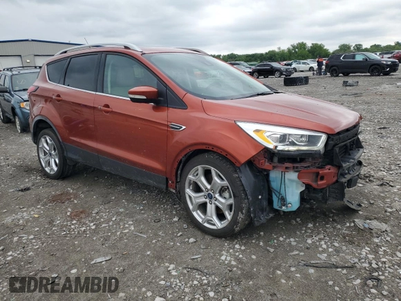 2019 Ford Escape Titanium with VIN 1FMCU9J96KUC45752, listed as a Copart auction lot 55819195 with 51,748 mi miles and Salvage title. Bid and sale history available at DreamBid. Image 4.