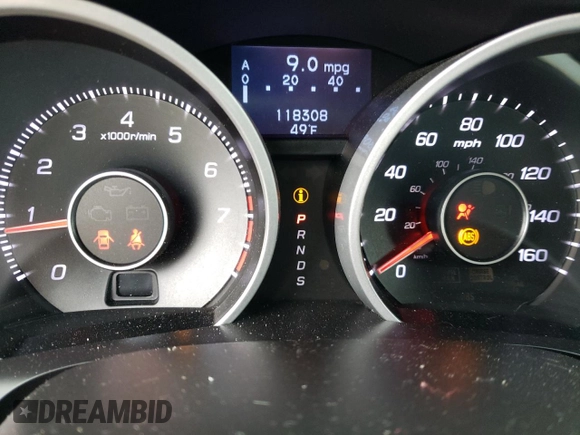 2013 Acura TL Advance z VIN 19UUA9F72DA005368, wystawiony jako Copart lot #54380954 z przebiegiem 118 308 mil mil oraz Szkoda całkowita • Salvage title. Historia ofert i sprzedaży dostępna na DreamBid. Obrazek 9.