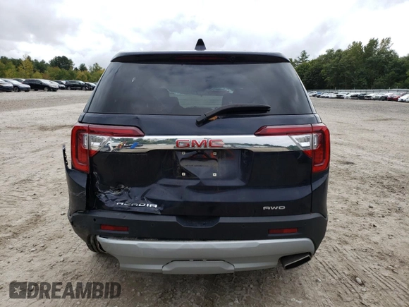 2021 GMC Acadia SLE with VIN 1GKKNRL49MZ143919, listed as a Copart auction lot 72764194 with 80,819 mi miles and Salvage Title. Bid and sale history available at carsss.com. Image 6.