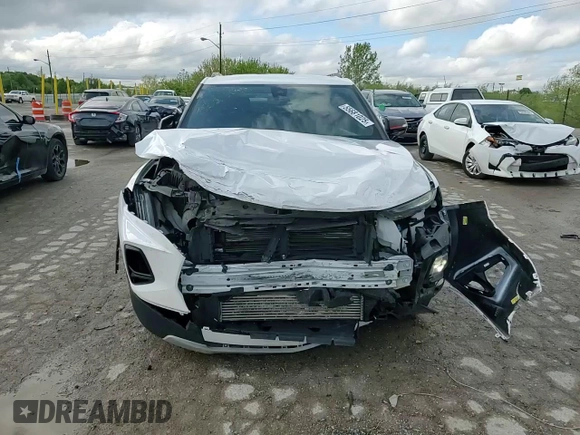 2022 Chevrolet Blazer LT with VIN 3GNKBCR44NS134043, listed as a Copart auction lot 55681025 with 61,590 mi miles and Salvage title. Bid and sale history available at DreamBid. Image 14.