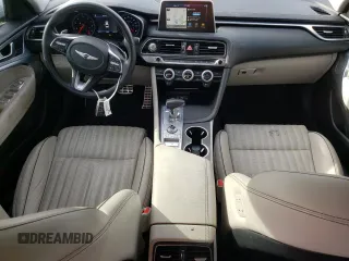 2019 Genesis G70 Advanced with VIN KMTG74LE1KU026404, listed as a Copart auction lot 81963124 with 65,918 mi miles and Salvage Title. Bid and sale history available at DreamBid. Image 8.