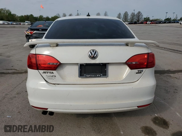 2013 Volkswagen Jetta TDI w/Premium/Nav with VIN 3VWLL7AJ4DM242682, listed as a Copart auction lot 53879635 with 123,945 mi miles and Salvage title. Bid and sale history available at DreamBid. Image 6.