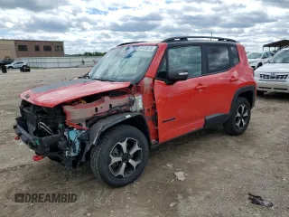 2019 Jeep Renegade Trailhawk z VIN ZACNJBC14KPK00229, wystawiony jako Copart lot #57473675 z przebiegiem 107 700 mil mil oraz Szkoda całkowita • Salvage title. Historia ofert i sprzedaży dostępna na DreamBid. Obrazek 1.