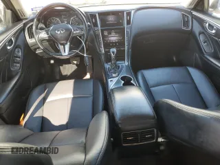 2021 Infiniti Q50 Pure with VIN JN1EV7AP6MM701378, listed as a Copart auction lot 52133875 with 87,293 mi miles and Salvage Title. Bid and sale history available at DreamBid. Image 8.
