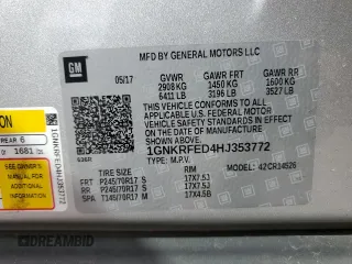 2017 Chevrolet Traverse LS with VIN 1GNKRFED4HJ353772, listed as a Copart auction lot 48069045 with 101,540 mi miles and Salvage Title. Bid and sale history available at carsss.com. Image 14.