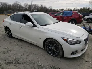 2017 Infiniti Q50 Signature Edition z VIN JN1EV7AR5HM839789, wystawiony jako Copart lot #47394005 z przebiegiem 57 152 mil mil oraz Szkoda całkowita • Salvage title. Historia ofert i sprzedaży dostępna na DreamBid. Obrazek 4.