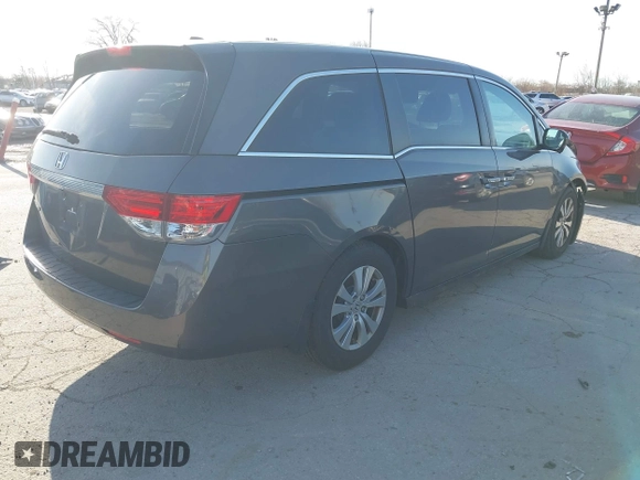 2016 Honda Odyssey EX-L with VIN 5FNRL5H61GB110300, listed as a IAAI auction lot 41949148 with 154,677 mi miles. Bid and sale history available at carsss.com. Image 4.