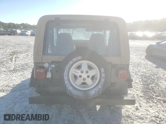 1995 Jeep Wrangler Sahara with VIN 1J4FY49S4SP268925, listed as a Copart auction lot 76695774 with 158,363 mi miles and Clean Title. Bid and sale history available at carsss.com. Image 6.