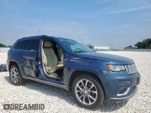 2021 Jeep Grand Cherokee Summit with VIN 1C4RJEJG2MC657402, listed as a Copart auction lot 59098465 with 61,442 mi miles and Salvage title. Bid and sale history available at DreamBid. Image 4.