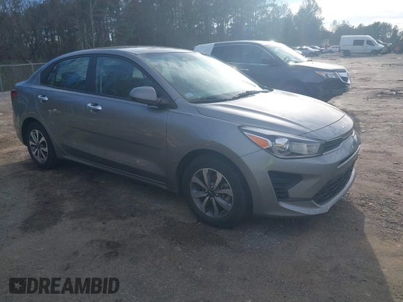 2022 Kia Rio S with VIN 3KPA24ADXNE458764, listed as a IAAI auction lot 41503859 with 43,252 mi miles. Bid and sale history available at carsss.com. Image 1.