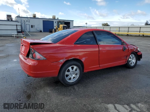 2003 Honda Civic EX with VIN 1HGEM21983L002649, listed as a Copart auction lot 47299475 with 218,024 mi miles and Salvage Title. Bid and sale history available at carsss.com. Image 3.