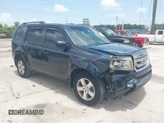 2011 Honda Pilot EX-L with VIN 5FNYF3H7XBB055645, listed as a IAAI auction lot 42502317 with 117,723 mi miles and . Bid and sale history available at DreamBid. Image 1.