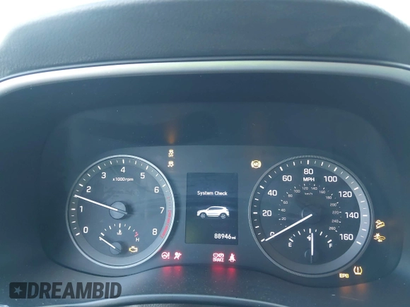 2019 Hyundai Tucson Ultimate with VIN KM8J3CALXKU070862, listed as a IAAI auction lot 41148707 with 88,946 mi miles. Bid and sale history available at carsss.com. Image 7.