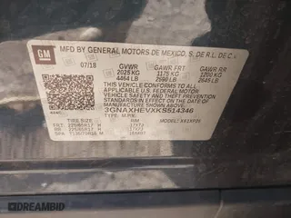 2019 Chevrolet Equinox LS with VIN 3GNAXHEVXKS514346, listed as a IAAI auction lot 41985302 with 79,978 mi miles. Bid and sale history available at carsss.com. Image 9.