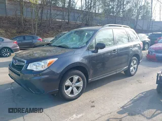 2015 Subaru Forester 2.5i with VIN JF2SJABCXFH599231, listed as a IAAI auction lot 42166220 with 60,409 mi miles and . Bid and sale history available at DreamBid. Image 2.