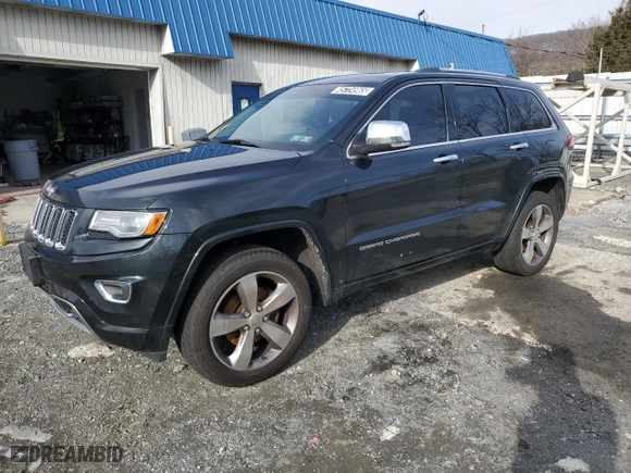 2014 Jeep Grand Cherokee Overland with VIN 1C4RJFCG4EC437649, listed as a Copart auction lot 45724965 with 161,052 mi miles and Clean Title. Bid and sale history available at carsss.com. Image 1.